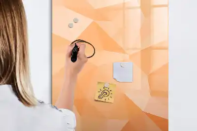 Beschreibbare Magnettafel Motiv Dreieck-Abstraktion