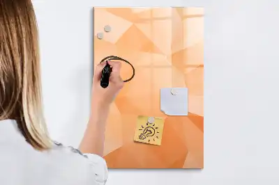 Beschreibbare Magnettafel Motiv Dreieck-Abstraktion