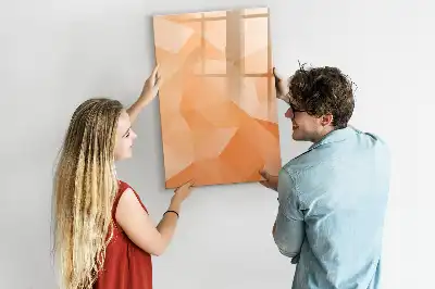 Beschreibbare Magnettafel Motiv Dreieck-Abstraktion