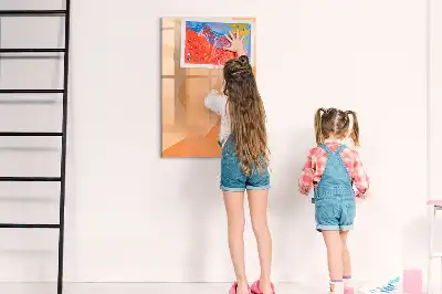 Beschreibbare Magnettafel Motiv Dreieck-Abstraktion
