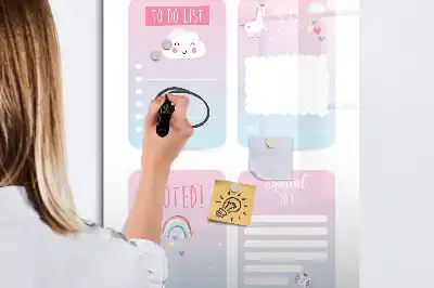 Einhorn-Planer als magnetische Schreibtafel