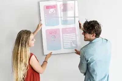 Einhorn-Planer als magnetische Schreibtafel