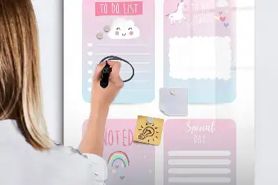 Einhorn-Planer als magnetische Schreibtafel