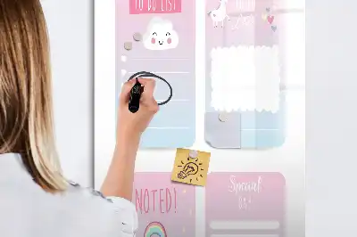 Einhorn-Planer als magnetische Schreibtafel