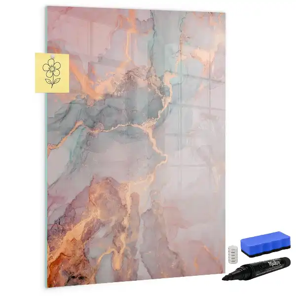 Magnettafel beschreibbar in Marmor-Optik