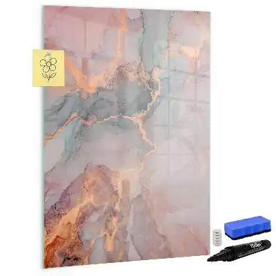 Magnettafel beschreibbar in Marmor-Optik