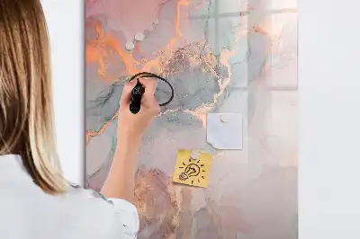 Magnettafel beschreibbar in Marmor-Optik