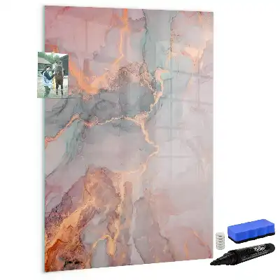 Magnettafel beschreibbar in Marmor-Optik