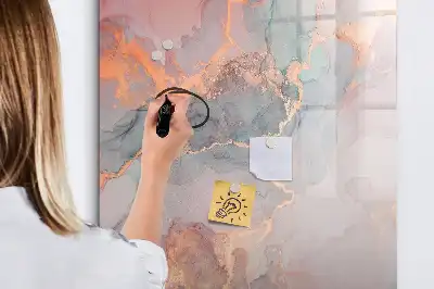 Magnettafel beschreibbar in Marmor-Optik