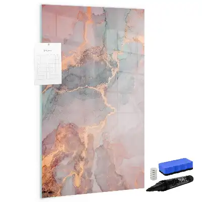 Magnettafel beschreibbar in Marmor-Optik