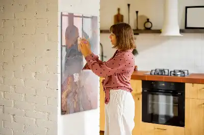Magnettafel beschreibbar in Marmor-Optik