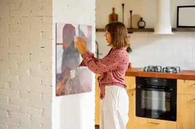 Magnettafel beschreibbar in Marmor-Optik