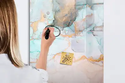 Magnettafel zum Schreiben mit Motiv abstrakte Tinten