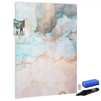 Magnettafel zum Schreiben mit Motiv abstrakte Tinten