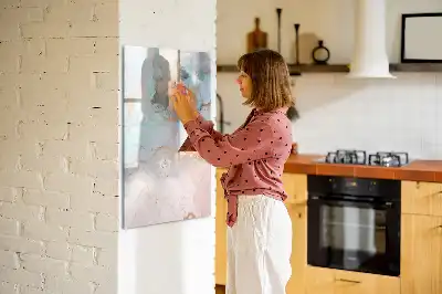 Magnettafel zum Schreiben mit Motiv abstrakte Tinten