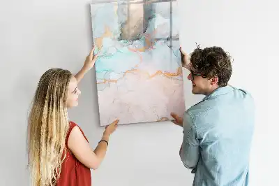 Magnettafel zum Schreiben mit Motiv abstrakte Tinten