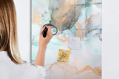 Magnettafel zum Schreiben mit Motiv abstrakte Tinten