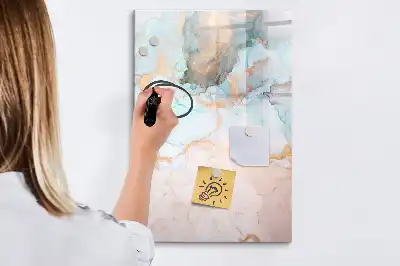 Magnettafel zum Schreiben mit Motiv abstrakte Tinten
