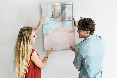 Magnettafel zum Schreiben mit Motiv abstrakte Tinten