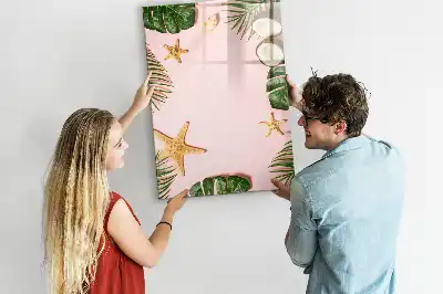 Magnettafel zum Schreiben mit Sommerrahmen