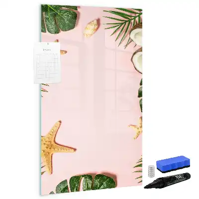 Magnettafel zum Schreiben mit Sommerrahmen
