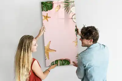 Magnettafel zum Schreiben mit Sommerrahmen