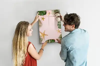 Magnettafel zum Schreiben mit Sommerrahmen