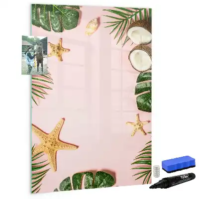 Magnettafel zum Schreiben mit Sommerrahmen