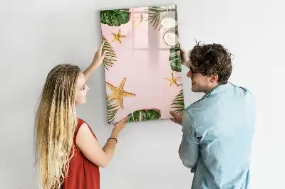 Magnettafel zum Schreiben mit Sommerrahmen