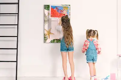 Magnettafel zum Schreiben mit Sommerrahmen