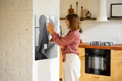 Magnettafel beschreibbar im Design Geometrische Abstraktion