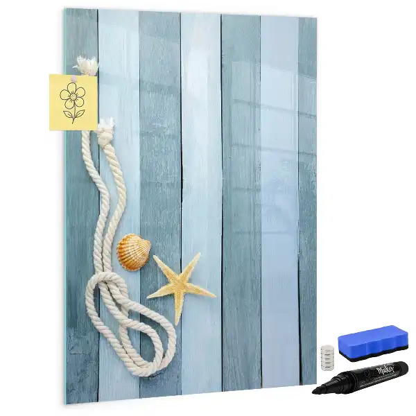 Magnettafel zum Beschreiben Motiv Meereszubehör