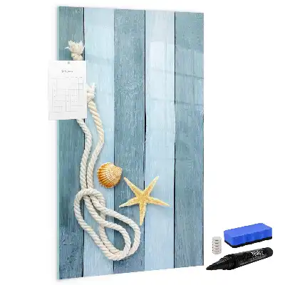 Magnettafel zum Beschreiben Motiv Meereszubehör