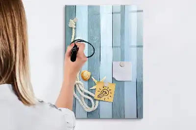 Magnettafel zum Beschreiben Motiv Meereszubehör
