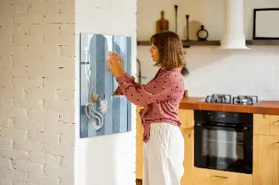 Magnettafel zum Beschreiben Motiv Meereszubehör