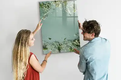 Schleierkraut als beschreibbare Magnettafel