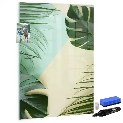 Magnettafel zum Schreiben Motiv Tropische Monstera
