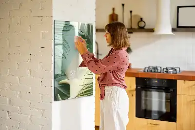 Magnettafel zum Schreiben Motiv Tropische Monstera