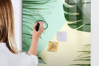 Magnettafel zum Schreiben Motiv Tropische Monstera