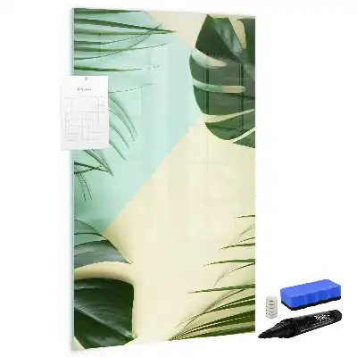 Magnettafel zum Schreiben Motiv Tropische Monstera