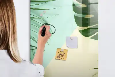 Magnettafel zum Schreiben Motiv Tropische Monstera