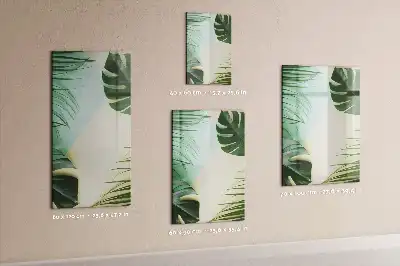 Magnettafel zum Schreiben Motiv Tropische Monstera