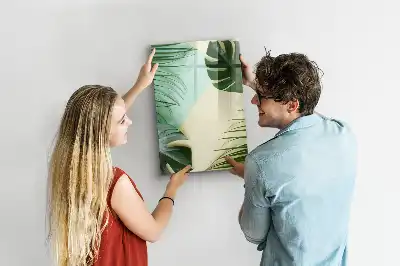 Magnettafel zum Schreiben Motiv Tropische Monstera