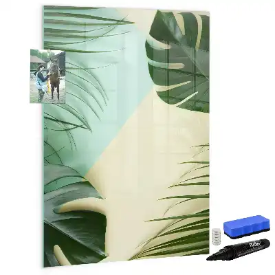 Magnettafel zum Schreiben Motiv Tropische Monstera