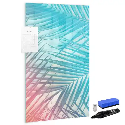 Magnettafel beschreibbar mit Motiv Palmenblätter