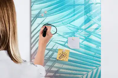Magnettafel beschreibbar mit Motiv Palmenblätter