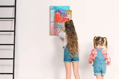 Magnettafel beschreibbar mit Motiv Palmenblätter