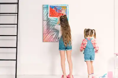 Magnettafel beschreibbar mit Motiv Palmenblätter