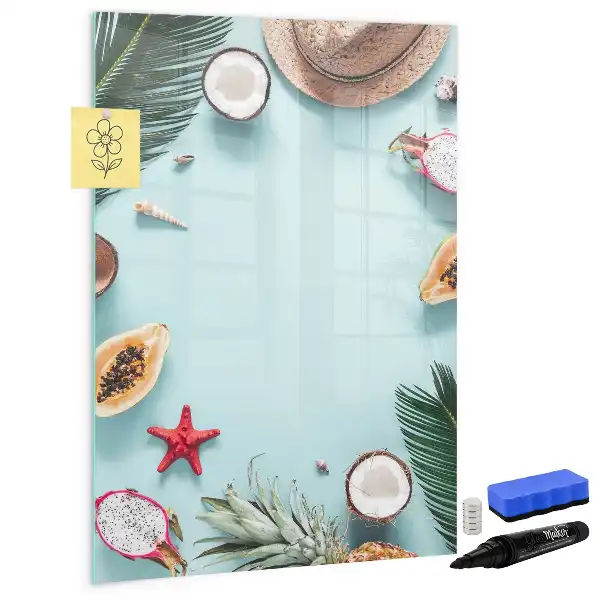 Magnettafel zum Schreiben Motiv Sommerkomposition