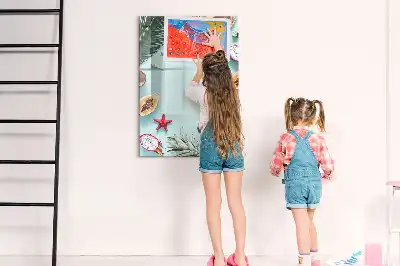 Magnettafel zum Schreiben Motiv Sommerkomposition